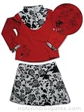 Kenzo Rose Print Adjustabl Skirt 2 Piece Set