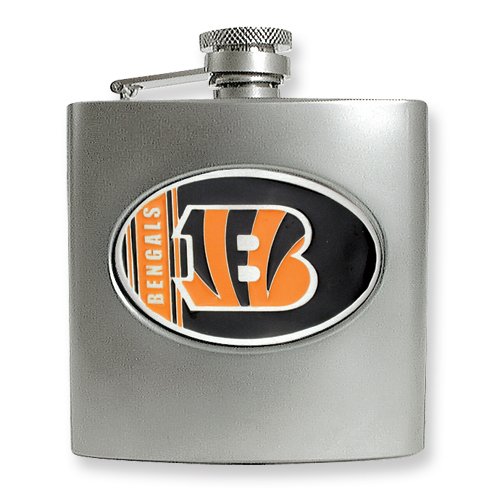 Cincinnati Bengals Stainless Steel Hip Flask