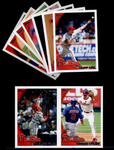 2010 Topps Baseball Cards Complete TEAM SET: Philadelphia Phillies (Series 1 & 2) 19 Cards including Utley, Howard, Victorino, Hamels, Ruiz, lee, Feliz,Werth, Rollins, Ibanez, Blanton & more!