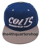 New NFL Indianapolis Colts Two Tone Vintage Snapback Flatbill Cap / Hat