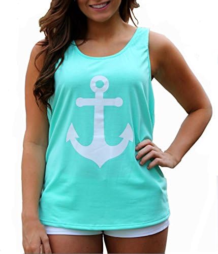 Tank Tops for Women, Racerback Anchor Shirts