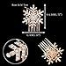 EVER FAITH Winter Snowflake Hair Side Comb Clear Austrian Crystal