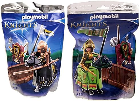 PLAYMOBIL Eagle &amp; Wild Horse Tournament Knights Play Set Bundle 5355 5357