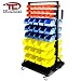 New Rolling 90 Bin Parts Tool Storage Organizer 3 Tray