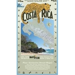 Costa Rica: Waterproof Travel Map of Costa Rica