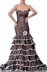 Taffeta Mermaid Quinceanera Dress  with a Brush/Sweep Train 
