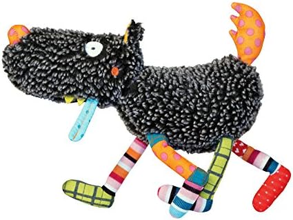 Crazy Cuddly Wolf Plush Doll, Gray