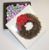Scott's Cakes Chocolate Dutch Mints 1/2 Pound Wreath Box