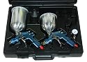 2 Gun Basecoat-Clearcoat and Primer Spray Gun Kit- FLG 1.3 GUN AND 1.8 GUN WITH 1 REGULATOR
