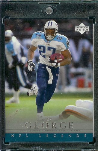 2000 Upper Deck Legends # 85 Eddie George Tennessee Titans Football Card - Mint Condition - Shipped In Protective ScrewDown Display Case!