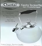 Chantal Collection Enamel on Steel Fiesta Teakettle - White