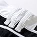 Krralinlin Men White Straight Distressed Ripped Denim Casual Pants Skinny Jeans