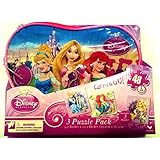 Disney Princess, Carry and Go in a Puzzle Bag, 3-pack