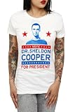 The Big Bang Theory Sheldon For President Girls T-Shirt