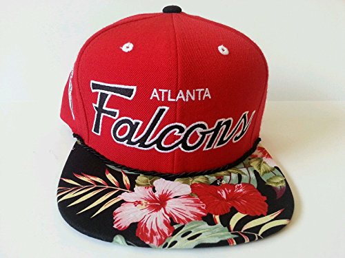 Mitchell and Ness NFL Atlanta Falcons Custom Snapback Cap: Flower
