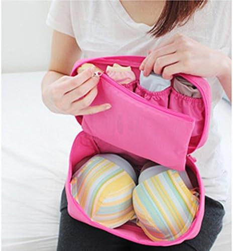 Hmost ® Portable Travel Drawer Dividers Closet Organizers Bra Underwear Storage Bag (pink)