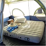 King Size Air Bed Converts to 2 Twin Size Beds with Built-in High Power Pumps
