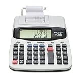 Victor PL3000 - PL3000 Two-Color Printing Desktop Calculator, 12-Digit LCD, Black/Red