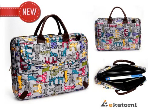 14 inch Laptop Bag All-inclusive Messenger Bag Briefcase for Dell Latitude E6430 ATG - Cat Lover. Hand-out Ekatomi Screen Cleaner Sticker