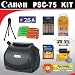 Canon PSC-75 Deluxe Soft Case for S5 IS, S3 IS, S2 IS, S1 IS & G6 Digital Cameras + DB ROTH Accessory Kit