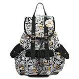 One Piece Cartoon Chopper Unisex Student Book Bag Anime Canvas Rucksack Knapsack Backpack for Teens 42*30*15cm (white)
