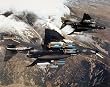 F-4E with Missiles (In Air) Art Poster Print - 16x20
