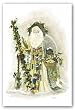 Father Christmas by Peggy Abrams 5"x7" Art Print Poster