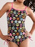 SO Girls Peace Sign Swimsuit SO Girls Peace Sign Swimsuit