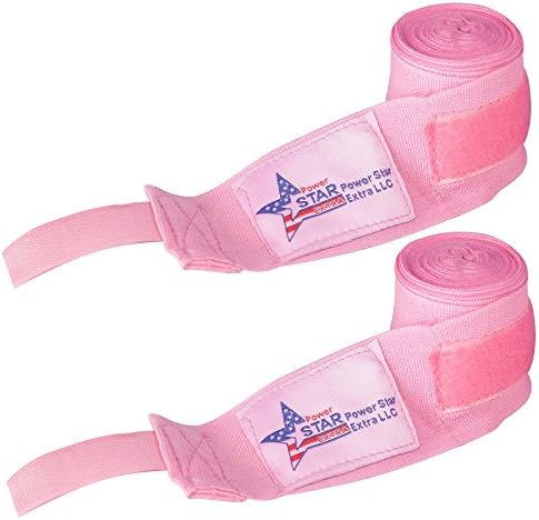2 Pair Pink Hand Wraps Boxing Punchbag Bandage Gloves Wraps Better Protection Red Hand Wraps Boxing Punchbag Bandage Gloves Wraps Better Protection