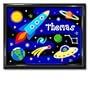 Olive Kids Out Of This World Large Framed Art- Gloss Black Frame