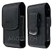 Car Charger + Vertical Leather Swivel Case for Samsung Rugby 4 SM-B780A-Auction4tech Brand