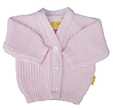 Review Tiny Dee  / Acrylic Rib Baby Cardigan 3-5lb Pink