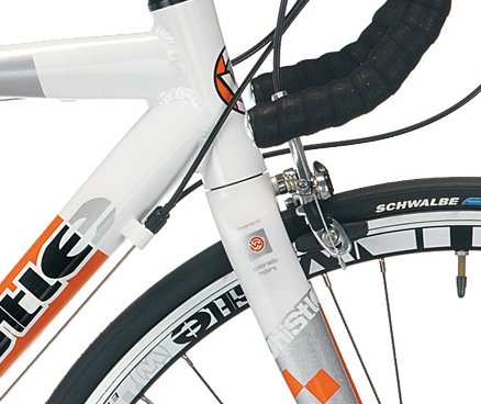 Whistle Modoc Sora-18 Mens Road Bike - White/Orange, 54-cm