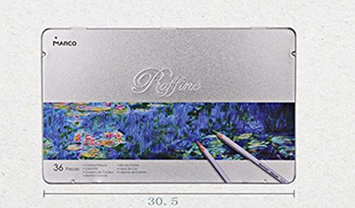 Raffine Marco Fine Art Colored Pencils/ Drawing Pencils Set for Adults and Kids (72-color iron box)