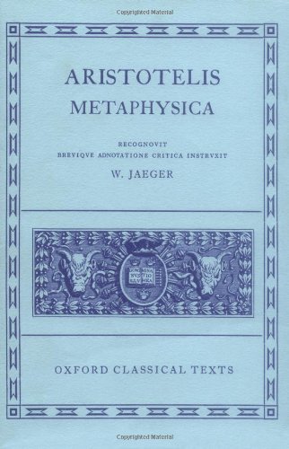 Aristotelis Metaphysica (Greek Language Edition)