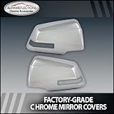 2008-2012 GMC Acadia Chrome Mirror Covers (Full with Light Only) 