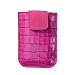 Universal Phone Case with Snap Closure, Genuine Crocodile Embossed Leather, 5 1/4 X 3 3/4"