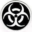 Biohazard Symbol Embroidered Patch Iron-On Danger Symbol Glow-in-the-Dark Logo