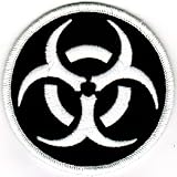 Biohazard Symbol Embroidered Patch Iron-On Danger Symbol Glow-in-the-Dark Logo