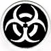 Biohazard Symbol Embroidered Patch Iron-On Danger Symbol Glow-in-the-Dark Logo