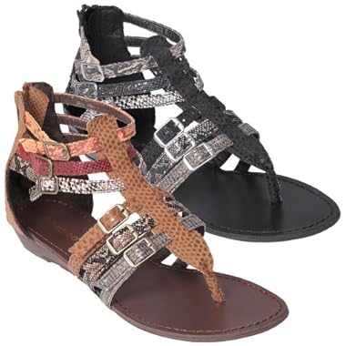 Product Image Womens Snake Print Gladiator Sandals