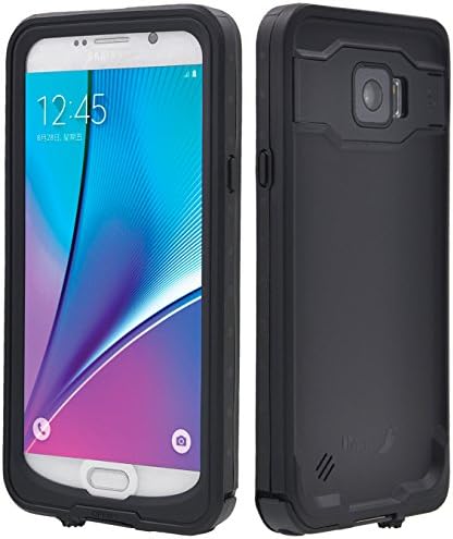 FULLLIGHT TECH Galaxy Note 5 Case with Built in Kickstand &amp; Touch Screen Waterproof Shockproof Rugged Hybrid Full Body Protective Cases for Samsung Galaxy Note 5 (Black)
