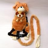 Baby Harness Backpack with Dog and Puppy - Makes Barking Noises When Shoulder Strap Is Squeezed