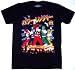 Tokyo Power Rangers Black T-shirt Adult