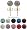 Crystal Stud Earrings by GlitZ JewelZ © - 1/4' (6MM) - Silver 18K Gold plated, looks like real Gold - made with over 70 crystals - bling bling!! Comes packed in a lovely velvet pouch - Choose the colour & size from the menu below