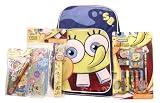 Cheap Spongebob Squarepants Large School Backpack & Stationery Set   Backpack Bundle Gift Set