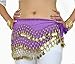 Purple Belly Dance Skirt Hip Scarf by EM