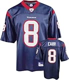 David Carr Jersey: Reebok Navy Replica #8 Houston Texans Jersey - Large