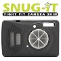 Delkin Snug-It, Silicone Digital Camera Skin for the Canon SD750 & Ixus 75, Black, with Neck & Wrist Straps