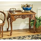 Hand-carved Solid Hardwood Antique Replica Traditional Console Table
